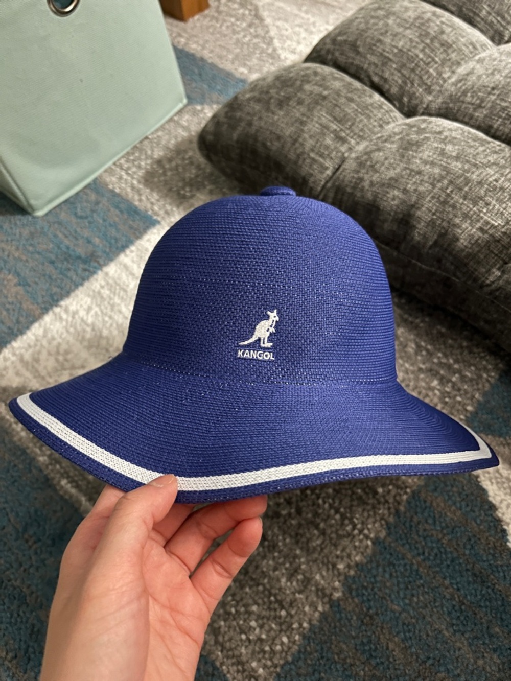Kangol Tropic Wide Brim Stripe Casual Lightweight Bucket Hat